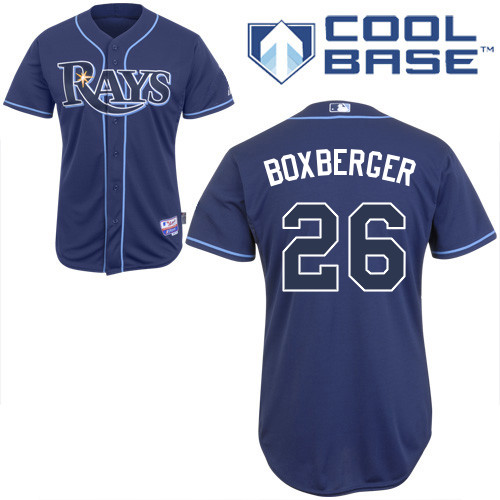 Brad Boxberger #26 MLB Jersey-Tampa Bay Rays Men's Authentic Alternate 2 Navy Cool Base Baseball Jersey